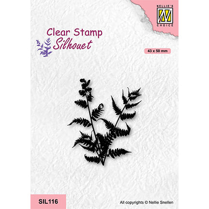 Silhouette Fern Branch Stamp by Nellie's Choice