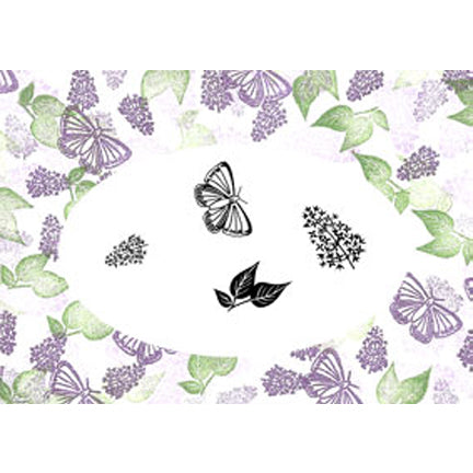 Majestix Lovely Lilacs Stamp Set by Card-io