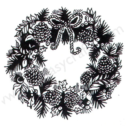 Christmas Time Wreath Stamp by Nellie's Choice