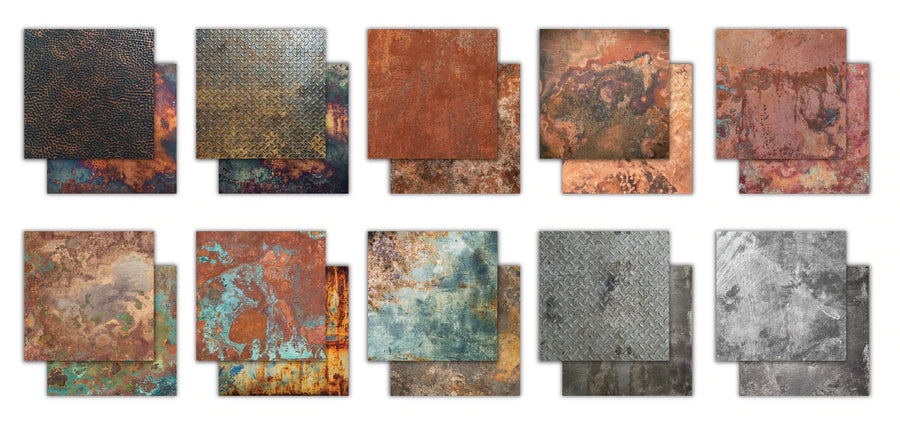 Metal Textures 12" x 12" Premium Paper Pad by Craft Consortium