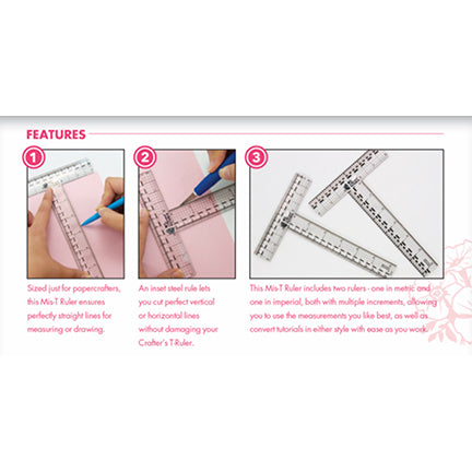 Straight Edge Rulers Inch & Metric Metal Rulers to Draw, Measure & Cut