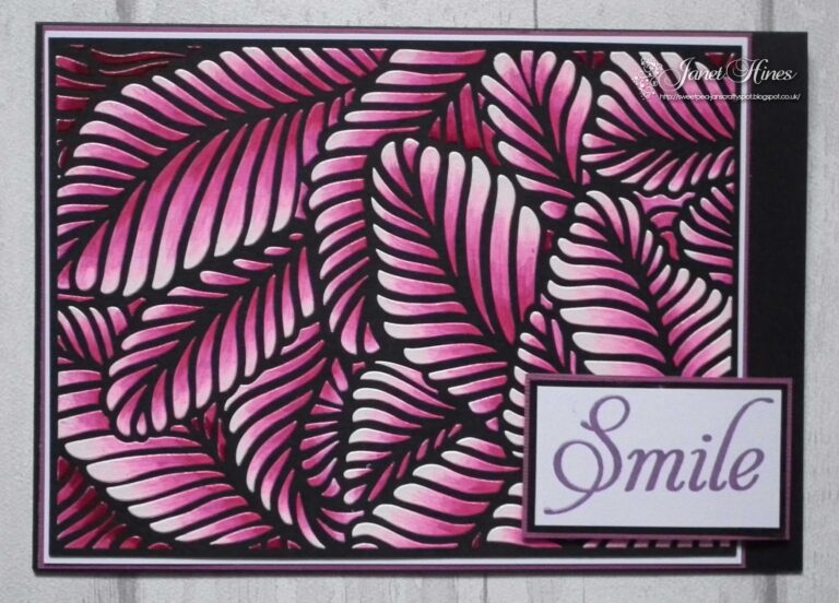 Tropical Backplate Stencil by Sweet Poppy Stencils