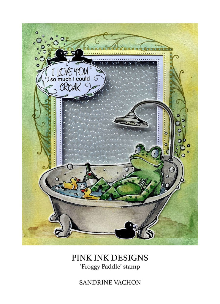 Fauna Series "Froggy Paddle" A5 Stamp Set by Pink Ink Designs