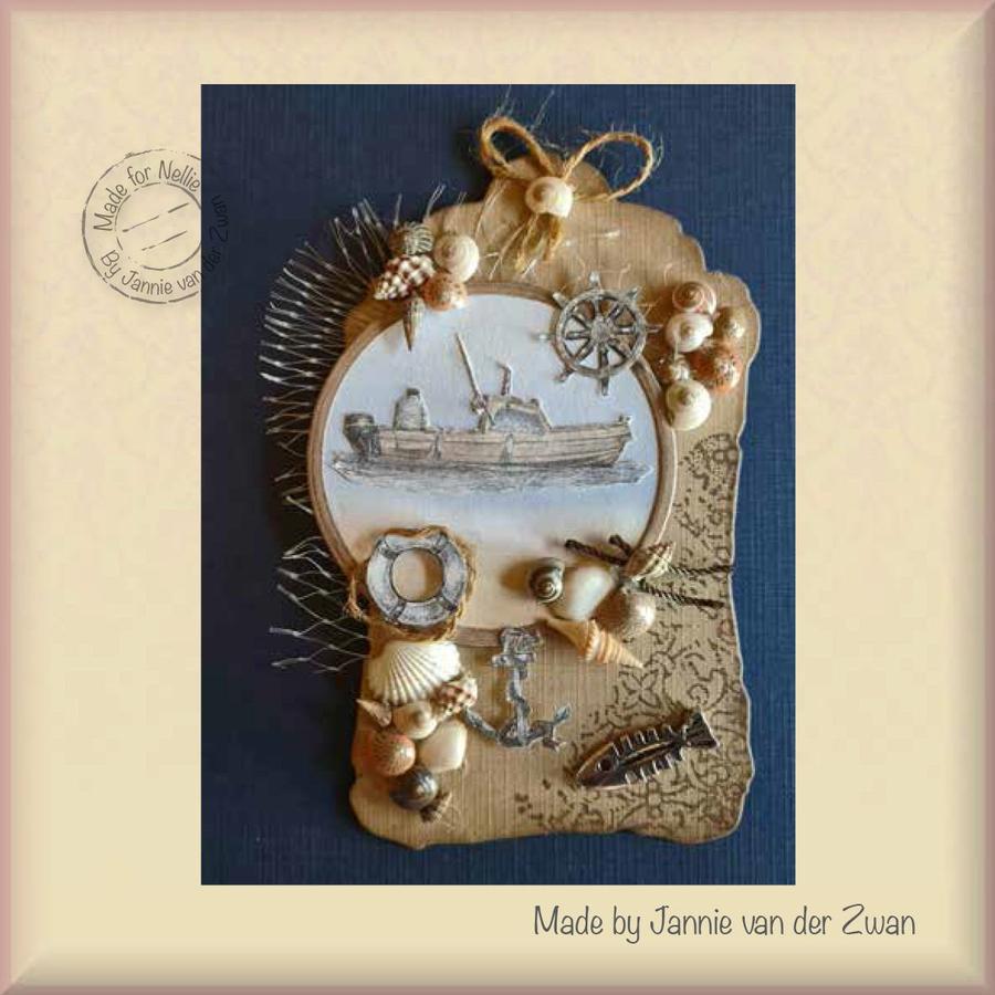 Marine Maritime Boat Stamp by Nellie's Choice