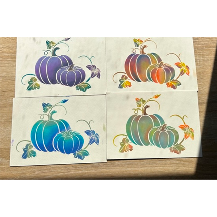 Pumpkins Stencil by Sweet Poppy Stencils