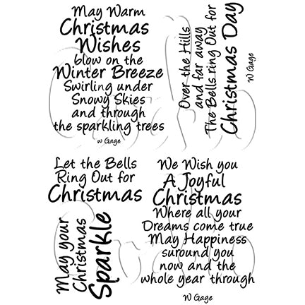 Winter Wishes 4 A6 Stamp Set by Card-io
