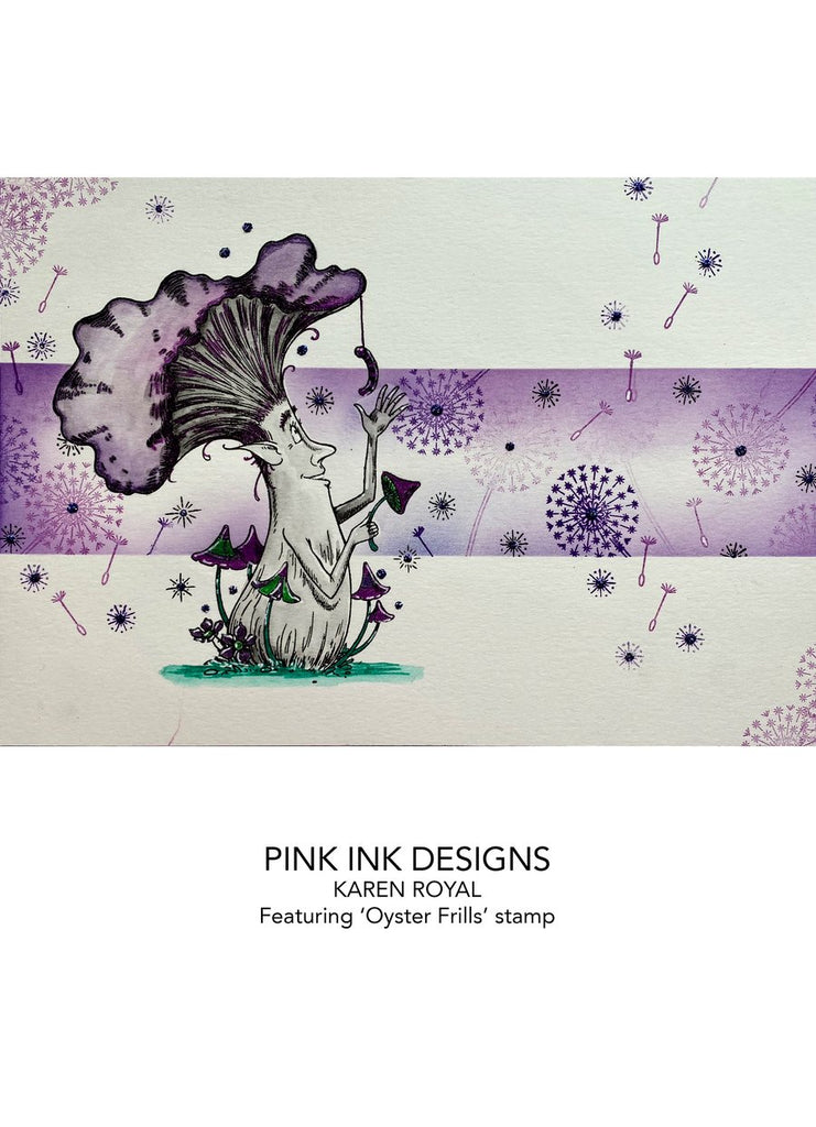 Wee Folk Series "Oyster Frills" A6 Stamp Set by Pink Ink Designs