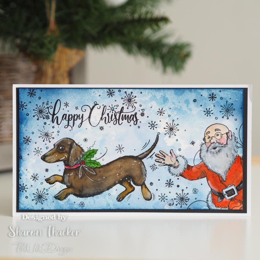 Christmas Series "Just Be-Claus" A5 Stamp Set by Pink Ink Designs