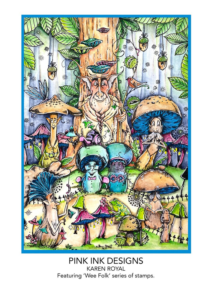Wee Folk Series "Toadally Amazing" A6 Stamp Set by Pink Ink Designs