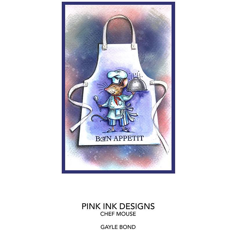 Wee Folk Series "Chef Mouse" A7 Stamp Set by Pink Ink Designs