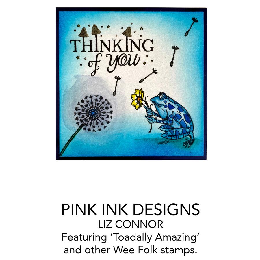 Wee Folk Series "Toadally Amazing" A6 Stamp Set by Pink Ink Designs