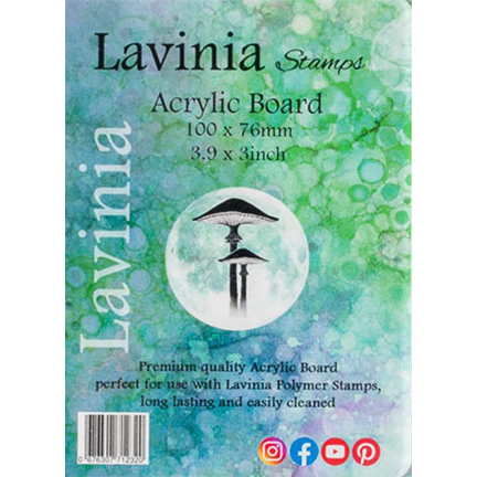 Acrylic Stamping Board, 3.9" x 3" by Lavinia Stamps