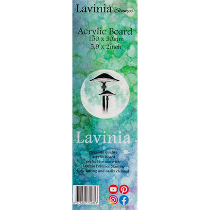 Acrylic Stamping Board, 5.9" x 2" by Lavinia Stamps