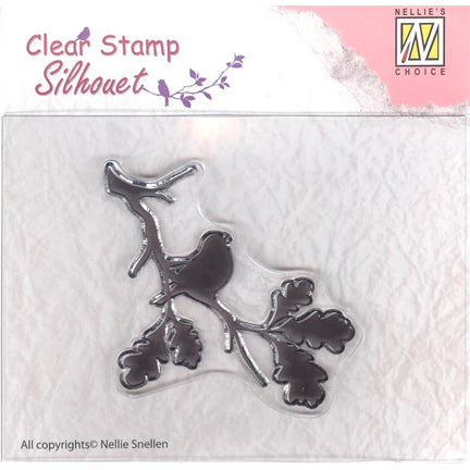 Silhouette Birdsong 02 Stamp by Nellie's Choice