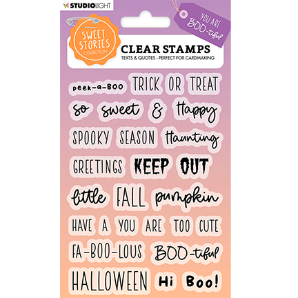 Sweet Stories Boo-tiful Quotes A6 Stamp Set by Studio Light