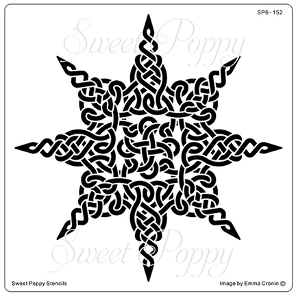 Celtic Star Stencil by Sweet Poppy Stencils