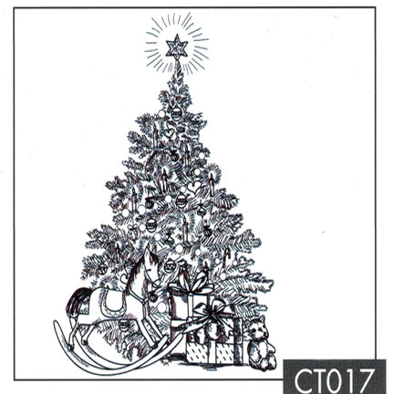 Christmas Time - Christmas Tree with Gifts Stamp by Nellie's Choice