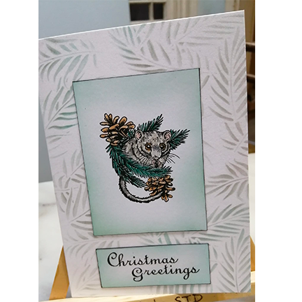 Christmouse A7 Stamp by Sweet Poppy Stencils
