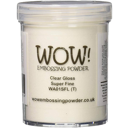 Embossing Powder, Clear Gloss Super Fine, Large by WOW!