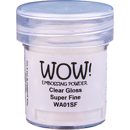 Embossing Powder, Clear Gloss Super Fine by WOW!
