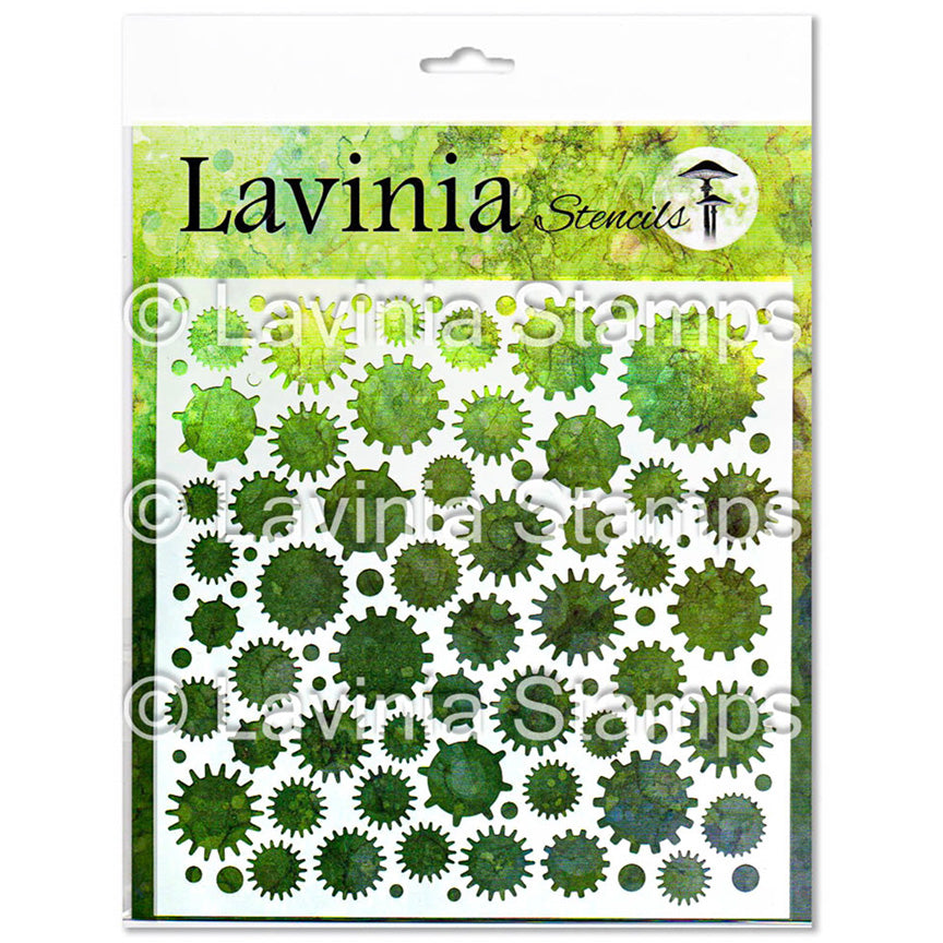 Cogs Stencil by Lavinia Stamps