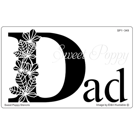 Dad Stencil by Sweet Poppy Stencils