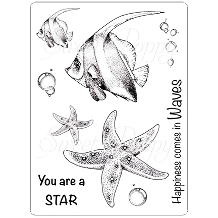 Deep Sea A6 Stamp Set by Sweet Poppy Stencils