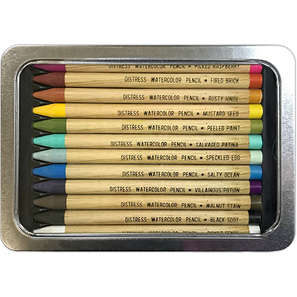 Distress Watercolor Pencils Bundle, 3 Sets by Ranger/Tim Holtz