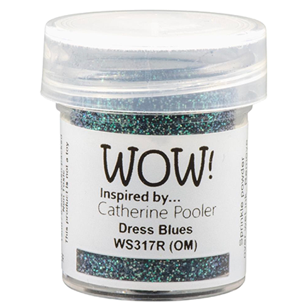 Embossing Powder, Dress Blues Glitter by WOW!