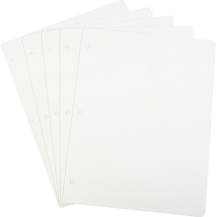 EZMount 8.5x11 Tabbed Stamp Storage Panels 4 Count, Multipack of 6 