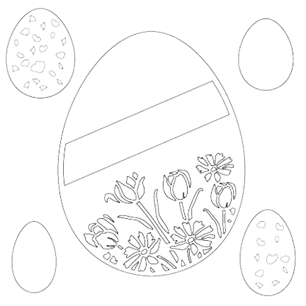 MajeMask Easter Eggs Stencil by Card-io