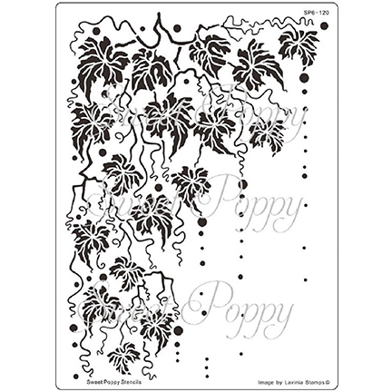 Fall Backplate Stencil by Sweet Poppy Stencils