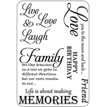 Family A6 Stamp Set by Sweet Poppy Stencils *Retired*