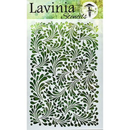 Feather Leaf Stencil by Lavinia Stamps