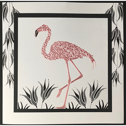 Flamingo Stencil by Sweet Poppy Stencils