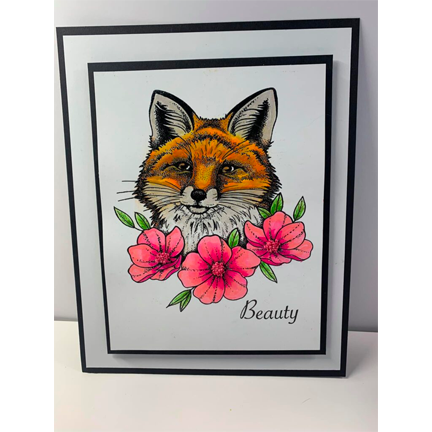 Fox A5 Stamp Set by Sweet Poppy Stencils Del Bello s Designs