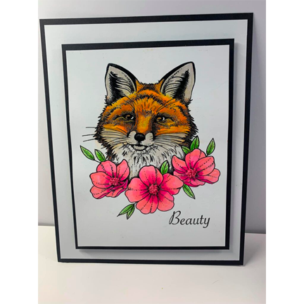 Fox A5 Stamp Set by Sweet Poppy Stencils