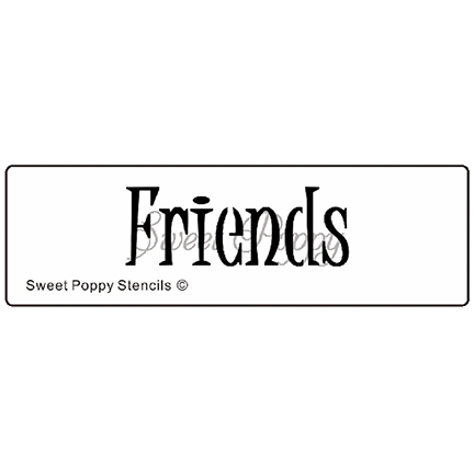 Friends Stencil by Sweet Poppy Stencils Stencils