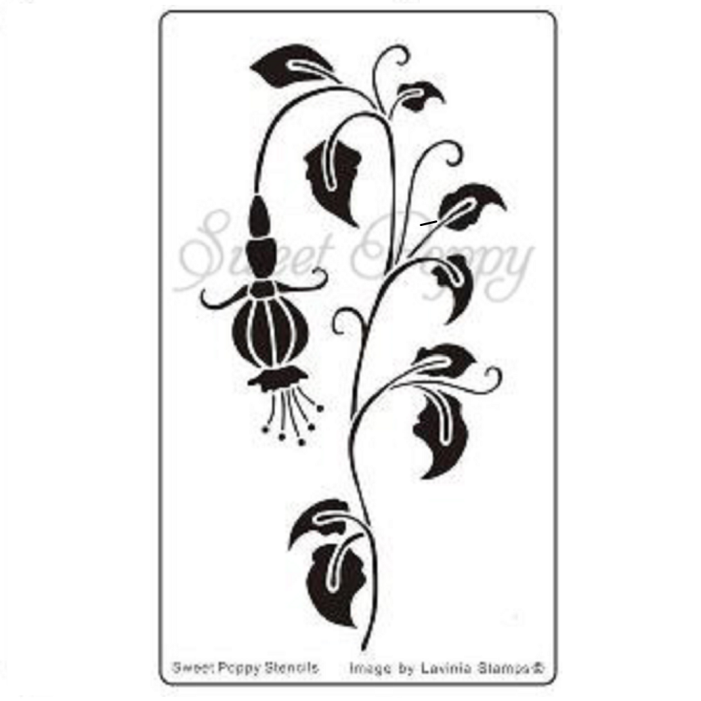 Fuchsia Stencil by Sweet Poppy