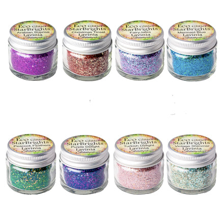 Eco Glitter, Full Set of 8 by Lavinia Stamps