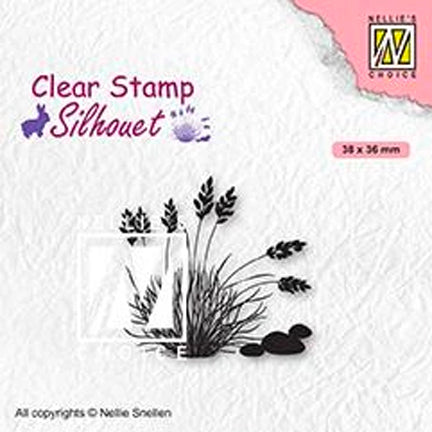 Silhouette Blooming Grass 04 Stamp by Nellie's Choice