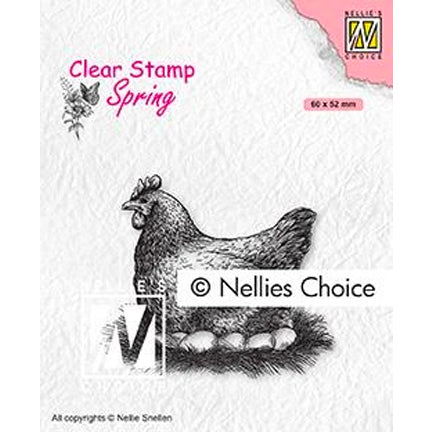 Spring Mother Hen Stamp by Nellie's Choice