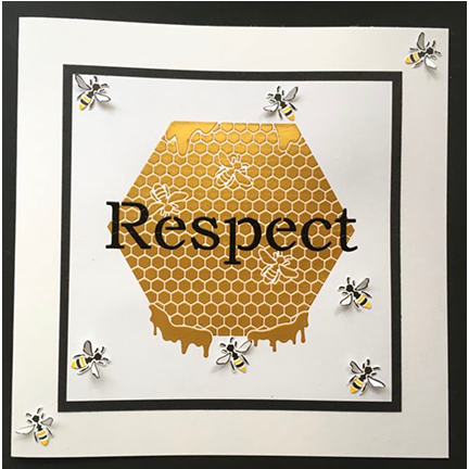 Honeybee Hive Stencil by Sweet Poppy Stencils *Retired*