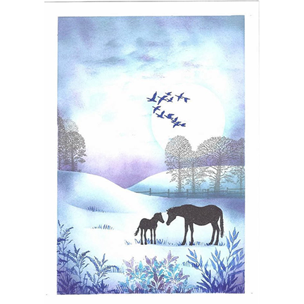 Horse and Foal by Lavinia Stamps