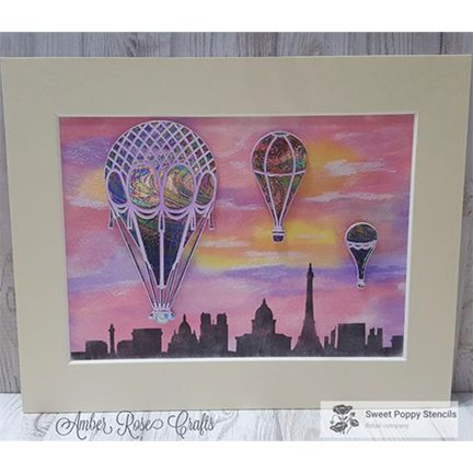 Hot Air Balloon Buddy Die by Sweet Poppy Stencils