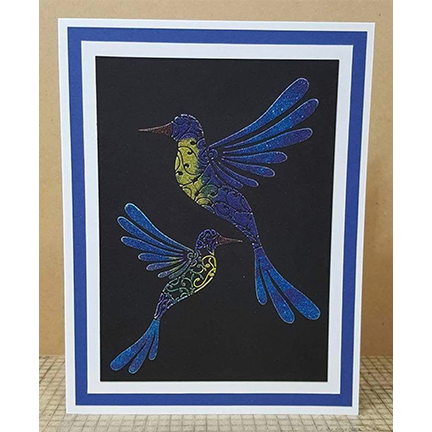Hummingbird Duo Stencil by Sweet Poppy Stencils
