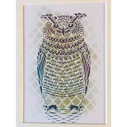 Large Owl Stencil by Sweet Poppy Stencils *Retired*