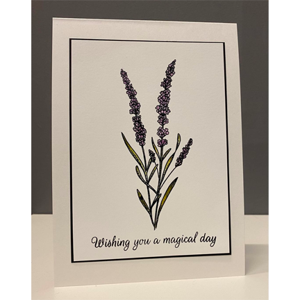Lavender DL Stamp (Small) by Sweet Poppy Stencils