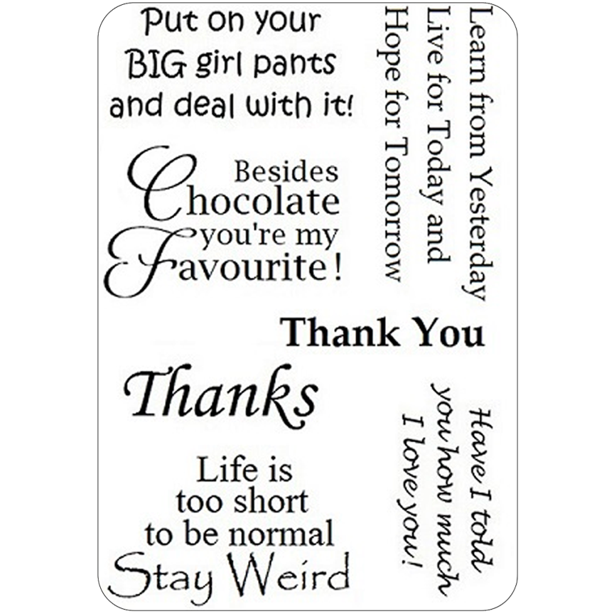 Life A6 Stamp Set by Sweet Poppy Stencils