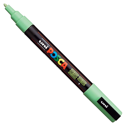 Uni POSCA Light Green Fine Bullet Tip Paint Pen by Mitsubishi Pencil